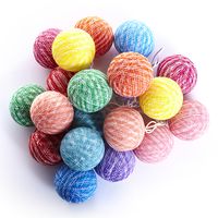 Тайская гирлянда с разноцветными шариками 3,5 м гирлянда 20 шариков / Lightening balls multicolor