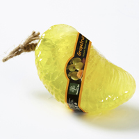 Фигурное спа-мыло «Желтый грейпфрут» c натуральной люфой 95 гр / Lufa spa soap yellow grapefruit