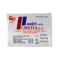 Порошок-электролит Oreda R.O. против обезвоживания со вкусом апельсина 5 гр / Oreda R.O. Powder 5 gr