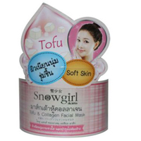 Ночная маска для лица с тофу, коллагеном и витаминами от Snowgirl 100 гр / Snowgirl Tofu &Collagen Facial Mask 100 gr
