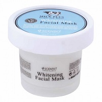 Питательная осветляющая маска для лица Scentio с молоком и коэнзимом Q10 100 мл / Scentio Milk Plus Whitening Q10 Facial Mask 100 ml