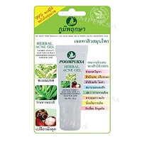 Травяной подсушивающий гель для лица против акне и угрей Poompuksa 15 гр / Poompuksa herbal acne Gel 15 gr