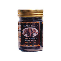 Черный тайский бальзам со слоном 50 гр / Thai Natural Herb black balm 50 g