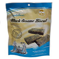 Тайские бисквитные печенья с черным кунжутом и арахисом от KM 126гр / KM Black Sesame BIscuit 126 g