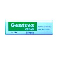 Крем-антибиотик для лечения различных повреждений кожи, гнойных ран, воспалительных процессов Gentrex / Sang Thai Gentrex cream 5g