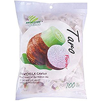 Жевательные тайские молочные конфетки с начинкой из таро 67 гр / Haoliyuan Taro milk chewing candy 67 g