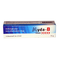 Антибактериальная противогрибковая лечебная мазь Myda-B 5 гр / Myda B Cream 5g