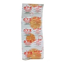 Тайские жевательные таблетки против метеоризма с апельсиновым вкусом Air-x 10 шт / Air-x Orange Flavor 10 Tablets