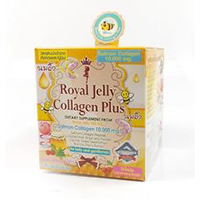 Диетический напиток с коллагеном, маточным молочком и витаминами Royal Jelly Collagen Plus 10 пакетиков / Royal Jelly Collagen Plus powder supplement drink 10 sachets
