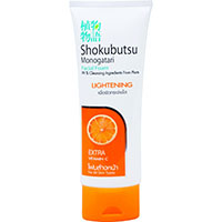 Осветляющая пенка для умывания Shokubutsu Monogatari с витамином С от Lion 100 гр / Lion Shokubutsu Monogatari Facial foam lightening vitamin c 100g
