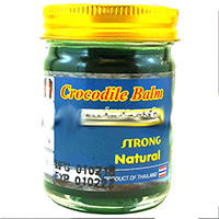 Зеленый тайский бальзам Crocodile Strong 50 гр / Crocodile Strong natural balm 50g
