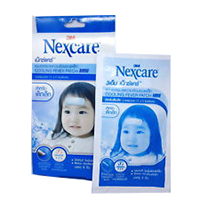 Охлаждающий пластырь-копресс от температуры для детей от 2 лет от NexCare 6 шт / NexCare cooling fever patch mini 6pcs