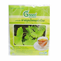 Натуральный чай с гинкго билоба от Dr. Green (20 пакетиков) 40 гр / Dr. Green Ginkgo Biloba tea 40g