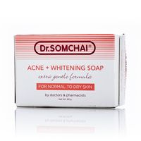 Нежное мыло против акне для сухой кожи Dr Somchai 80 гр / Dr.Somchai Acne & Cleansing Cream Soap for Normal to Dry Skin 80 g
