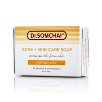 Нежное мыло для жирной, проблемной и нормальной кожи Dr Somchai 80 гр / Dr.Somchai Acne & Cleansing Cream Soap for Normal to Oily Skin 80 g