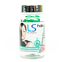Витамины с зеленым чаем и мятой для волос Lesasha 20 капсул (Улучшенный состав!) / Lesasha Hair Vitamin Green Tea and Mint 20 capsules