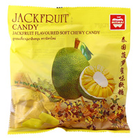 Жевательные тайские конфеты c соком джекфрута 110 гр / MitMai Jackfruit Soft Chewy Candy 110 gr