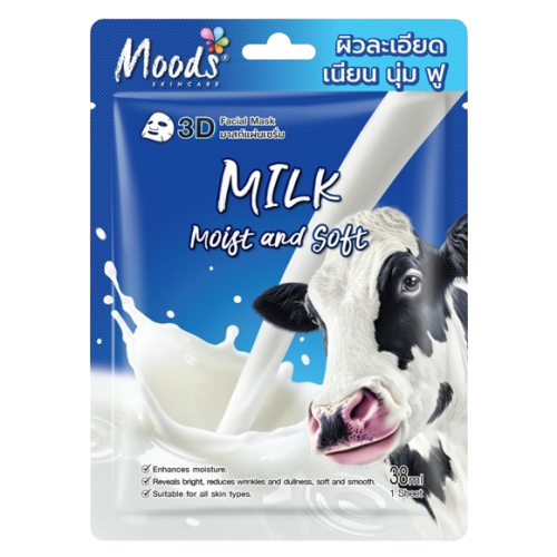 Moods 3D Facial Mask Milk Moist And Soft 38 ml