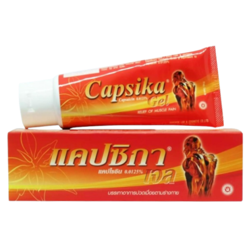 Противовоспалительный обезболивающий гель с капсаицином Capsika 35 гр / Capsika gel 35 g  (0.0125%)
