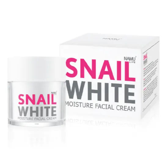 Крем с фильтратом слизи улитки Snail White 50 мл / Namu Life Snail White Mousture Facial Cream 50 ml