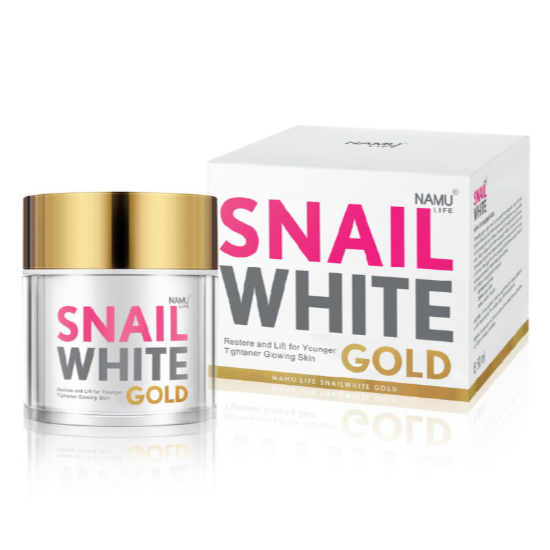 Крем с фильтратом слизи улитки Snail White Gold 50 мл / Namu Life Snail White Gold Cream 50 ml