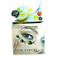 Крем для кожи вокруг глаз со стволовыми клетками улиток 5 г / NATURE REPUBLIC Snail Eye Cream Lift & Firm Moisturizing 5 g