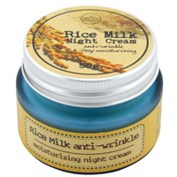 Ночной омолаживающий увлажняющий крем для лица с рисовым молочком Phutawan 45 gr / Phutawan Night Cream Rice Milk 45 g