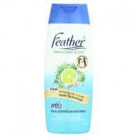 Шампунь для жирных волос с каффир лаймом Feather 340 мл / Feather Nature Clean & Care Clear & Fresh Shampoo 340ml