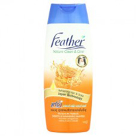 Крем-шампунь с протеинами шелка и медом от Feather 340 мл / Feather Nature Clean & Care Smooth & Manageable Shampoo 340 ml