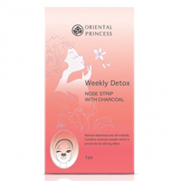 Очищающие угольные патчи для носа Oriental Princess Weekly Detox 4 шт / Oriental Princess Weekly Detox Nose Strip with Charcoal 4 PCS