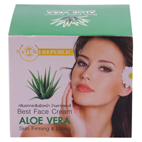 Подтягивающий крем для лица на основе алоэ от NATURE REPUBLIC 60 гр / NATURE REPUBLIC Aloe vera facial cream 60 gr