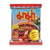 Лапша тайская быстрого приготовления со вкусом блюда Нам Ток Му от Mama 55 гр / Mama Instant Noodles Moo Nam Tok Flavour 55 gr