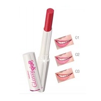 Блеск-шиммер для губ Mistine Glossy POP / Mistine Glossy Pop Moisturizing Lip With Hyaluronic Color Shimmer Pearl Lip Care SPF 15