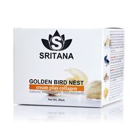 Крем для лица Sritana с экстрактом птичьих гнезд и коллагеном 30 мл / Sritana Golden bird nest Collagen cream 30 ml
