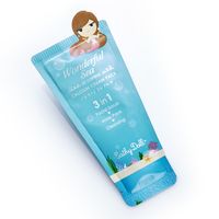 Очищающее средство для жирной кожи лица 3 в 1 Wonderful Sea Cathy Doll 6 гр / Cathy Doll Oil Control Calcium Cream Pack 3in1 Wonderful Sea 6 gr