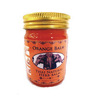 Оранжевый тайский бальзам со слоном 50 гр / Thai Natural Herb orange balm 50 g