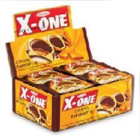 Тарталетки с карамелью и какао-пралине X-one от Tayas 24 шт по 20 гр / Tayas X-one tartelette Caramel&cocoa praline 24 pcs*20g