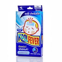Охлаждающий пластырь-компресс для детей (при жаре и головной боли) 6 шт / Kool Fever Whole Night Cooling for Children 6 pcs