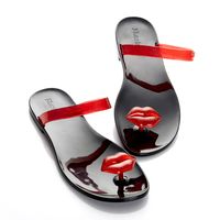 Сандалии Zhoelala KISS (Красный+черный) / Zhoelala KISS (BLACK+RED)