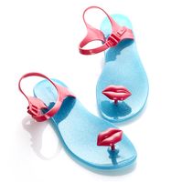 Сандалии Zhoelala KISS (голубой+фуксия) / Zhoelala KISS (blue+magenta)