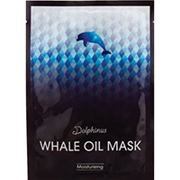Тканевая увлажняюще-восстанавливающая интенсивная маска с китовым жиром от Dolphinus 25 гр Южная Корея / Dolphinus Whale oil facial mousturzing mask