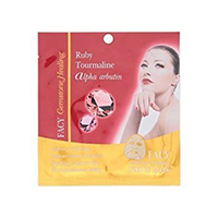 Восстанавливающая антивозрастная тканевая маска для лица Gemstone с рубином, турмалином и керамидами от Facy 21 мл / Facy Gemstone Healing Tourmaline And Ruby Intensive Tissue Mask 21 ml