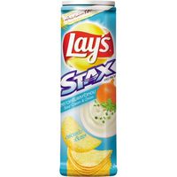 Картофельные чипсы со вкусом сметаны и лука Sour Cream&Onion от Lay's 110 гр / Lay's Stax Sour Cream & Onion Chips 110g