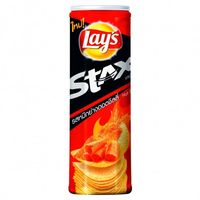Картофельные чипсы со вкусом чили и кальмара Hot Chili Squid от Lay's 110 гр / Lay's Stax Stax hot Chili Squid Flavour Chips 110g