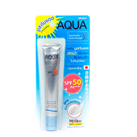 Солнцезащитный экстраувлажняющий крем-мусс для лица Aqua Base SPF50++++ от Mistine 20 мл / Mistine Aqua Base Mousse Blue 20ml
