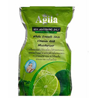 Солевая паста-скраб для тела отбеливающая с лимоном от Agila 300 мл / Agila Spa Whitening Salt Body Scrub Lemon 300ml