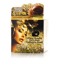 Антивозрастная лифтинг-маска, сужающая поры, с золотом, коллагеном и улиточной слизью от Siam Virgin / Siam Virgin Collagen snail gold lifting wrinkle mask