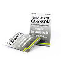 Капсулы с активированным углем Ca-R-bon 10 шт / Ca-R-bon Activated charcoal 10 caps