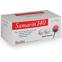 Препарат-гепатопротектор Samarin 100 таблеток / Berlin Samarin 140 mg 100 tabs