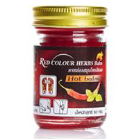 Красный разогревающий тайский бальзам с перцем чили и мятой от Green Herb 100 г / Green Herb CHILI MINT balm 100 g